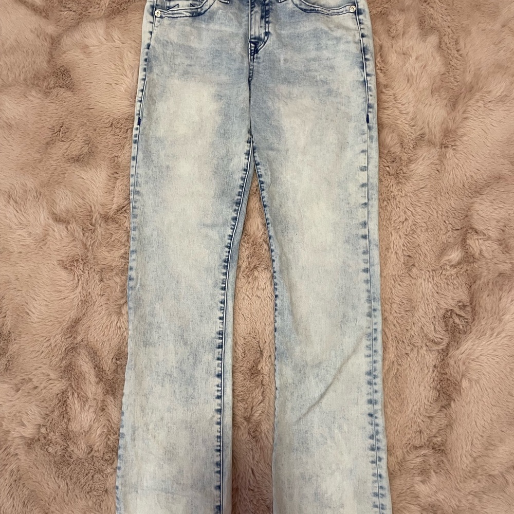 True Religion Light Blue Flare Jeans
